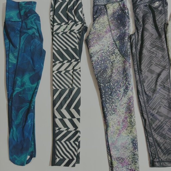 Girls Size 7/8 Cloth and Spandex Pants Lot Under Armor, 90 Degrees, Cat and Jack - Picture 1 of 4